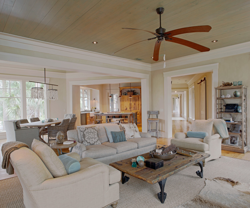 Low Country Tree House - Beach Style - Living Room - Charleston - by ...