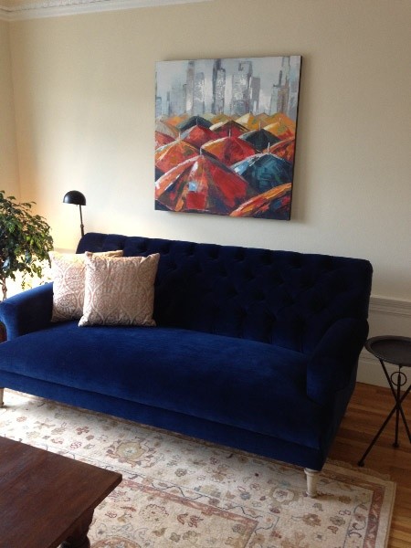 Eclectic living room photo in San Francisco