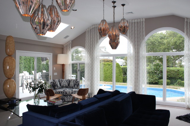 Luxe Home Interiors Klassisch Modern Wohnbereich New York Von Window Treats Inc Houzz