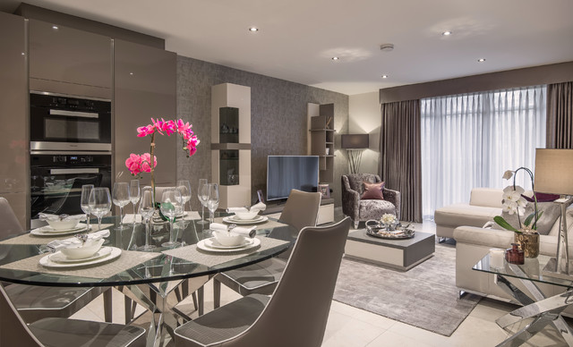 Luxurious Modern Apartment Contemporary Living Room Hertfordshire By Fishpools Furniture Store Interior Designers Houzz