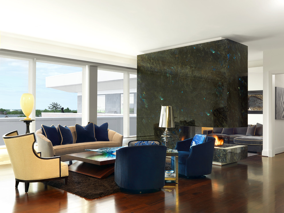 Luxury Condominium Contemporary Living Room St Louis by Edwin