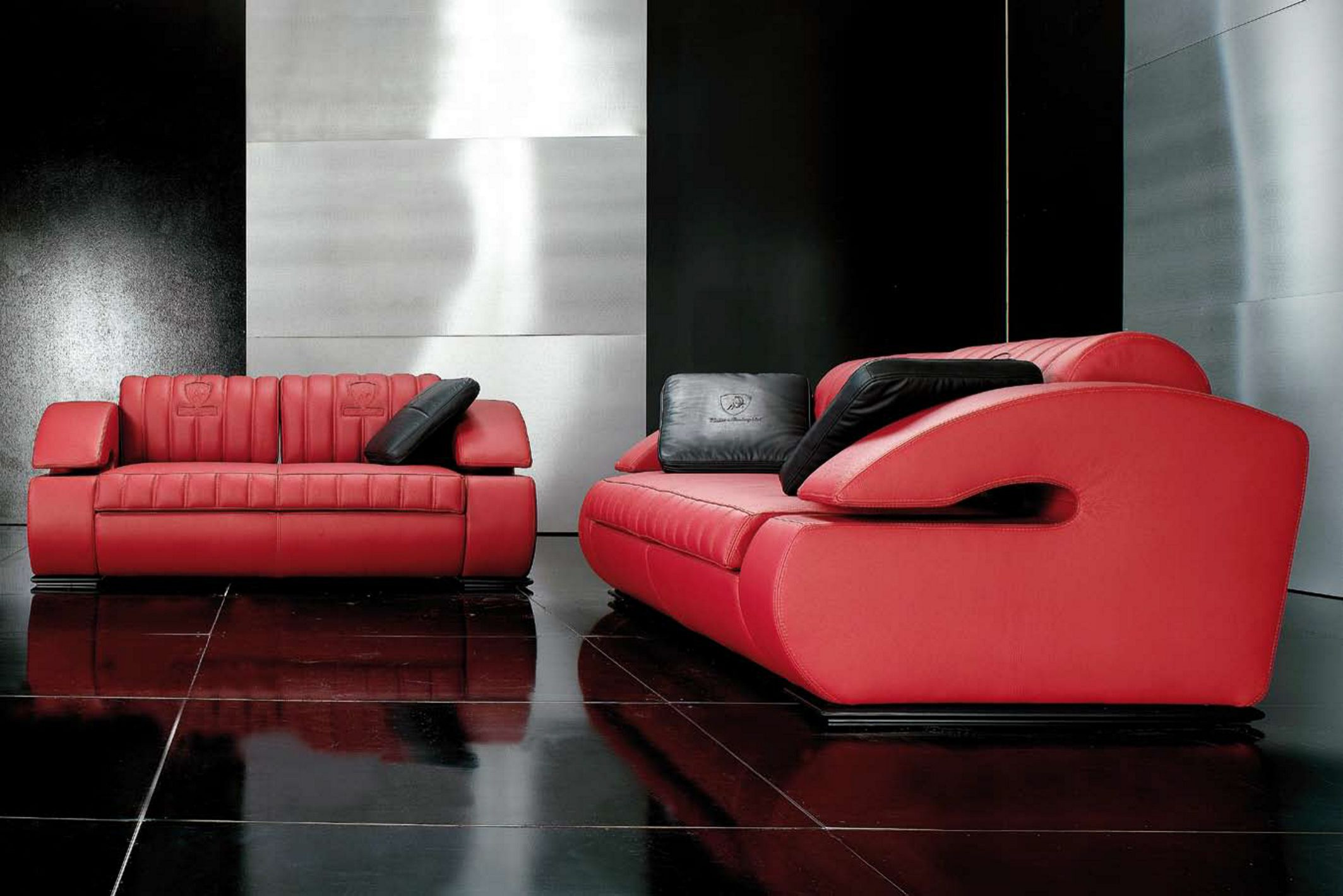 75 rote wohnzimmer mit schwarzer wandfarbe ideen & bilder - august