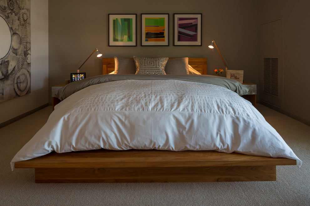 Example of a large trendy bedroom design in Los Angeles