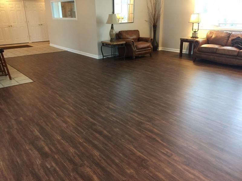 Luxury Vinyl Plank Traditional Living Room Chicago by Duncan