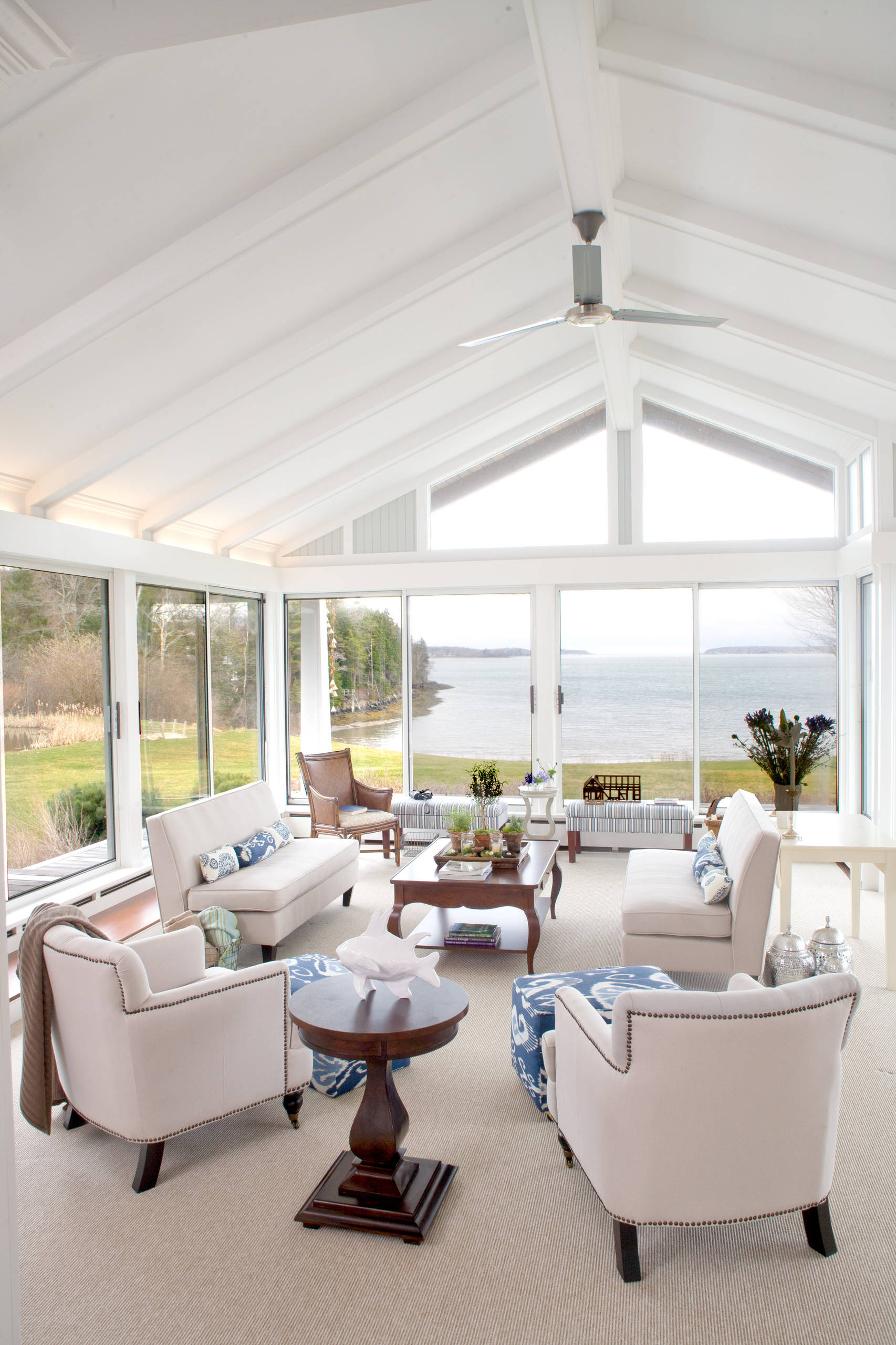 houzz coastal living rooms on Maine Coast At Its Best Beach Style Living Room Portland Maine By Celia Bedilia Houzz