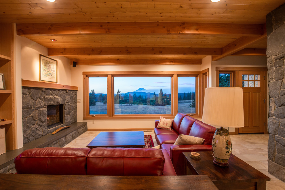 Major Creek Cellars Residence Living Room & Entry Rustic Living