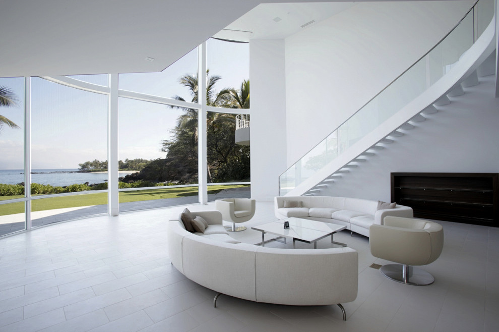 Photo of a modern living room in Hawaii.