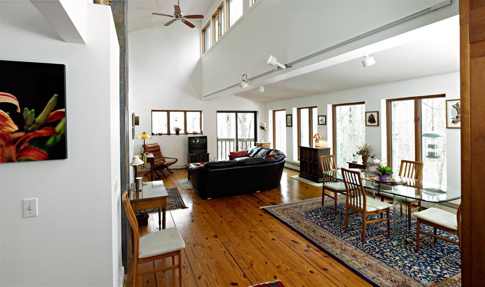 Mandana Lakehouse Contemporary Living Room New York by Donahoe