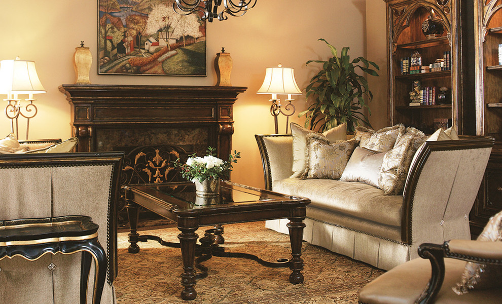 Marge Carson Iris Sofa Living Room Traditional Living Room Other