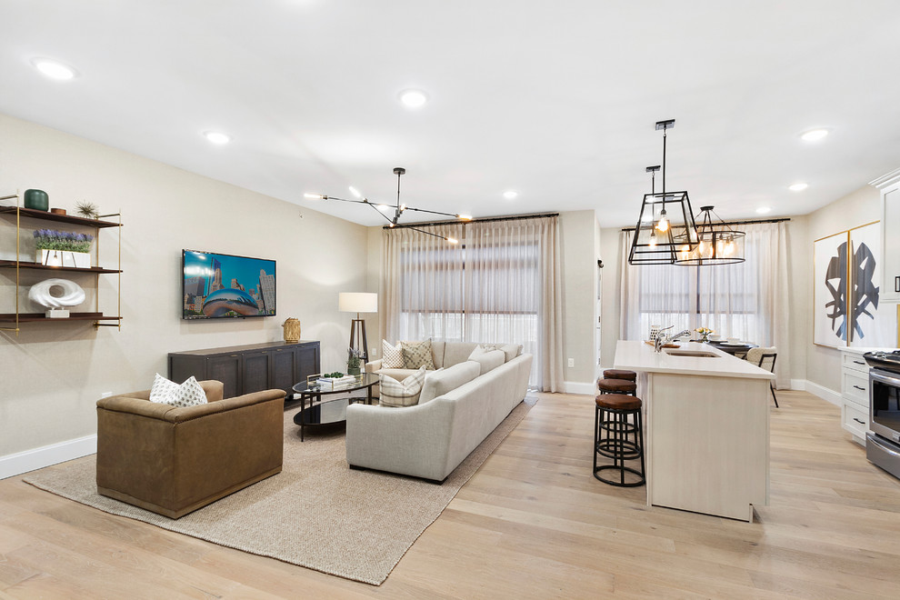 Marina Pointe East Rockaway G Model Transitional Living Room New