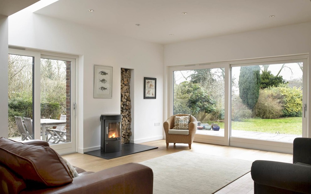 Design ideas for a living room in Wiltshire.
