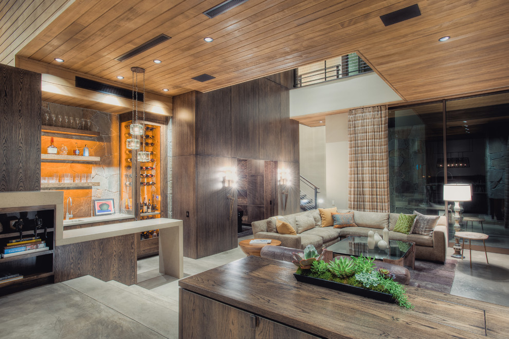 Inspiration for a modern living room remodel in Sacramento