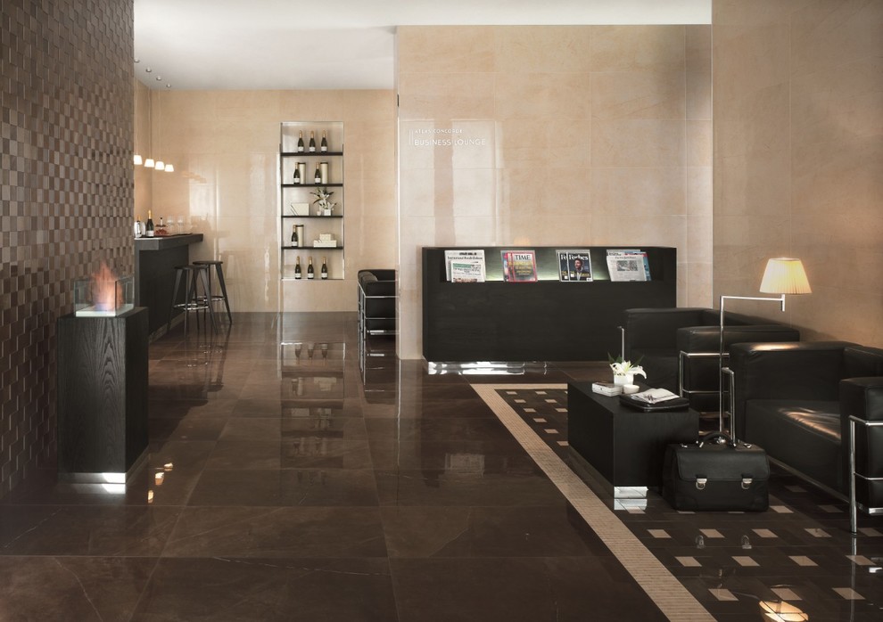 Marvel - Premium Italian Marble Look Porcelain Tiles - Contemporary -  Living Room - Auckland - by Tile Space New Zealand | Houzz
