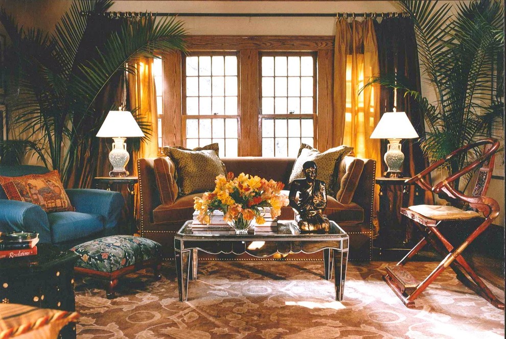 Inspiration for an eclectic living room remodel in New York