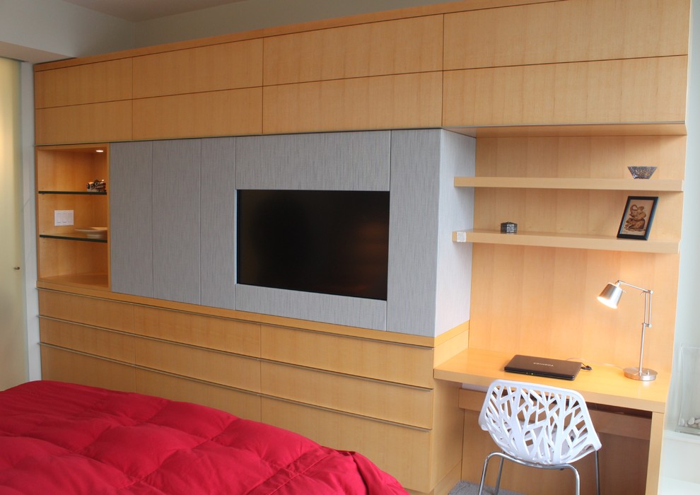 Master Bedroom Wall Unit (Project 1168) Contemporary Living Room