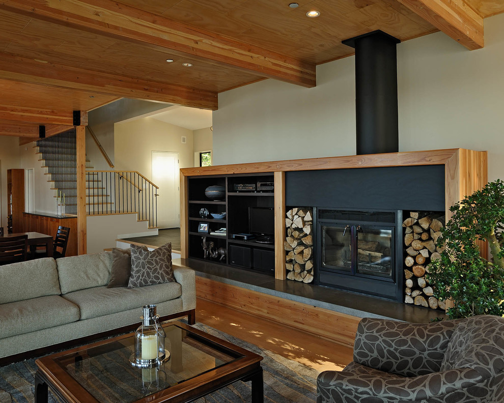 Vashon Island Residence Scandinavian Living Room Seattle by