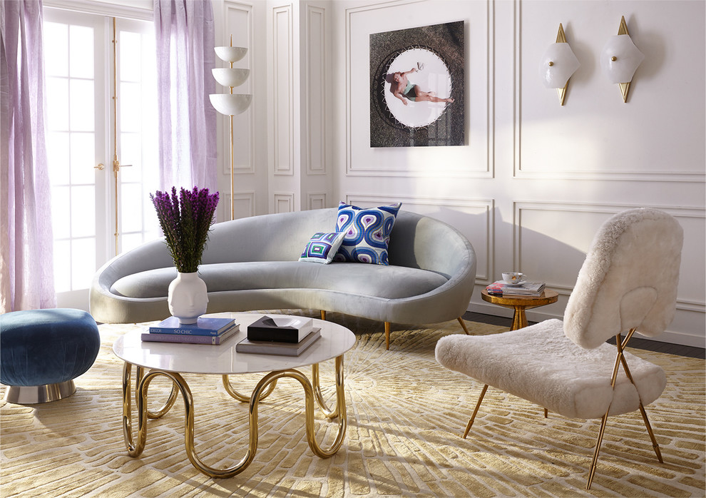 Maxime Lounge Chair Midcentury Living Room New York By Jonathan Adler