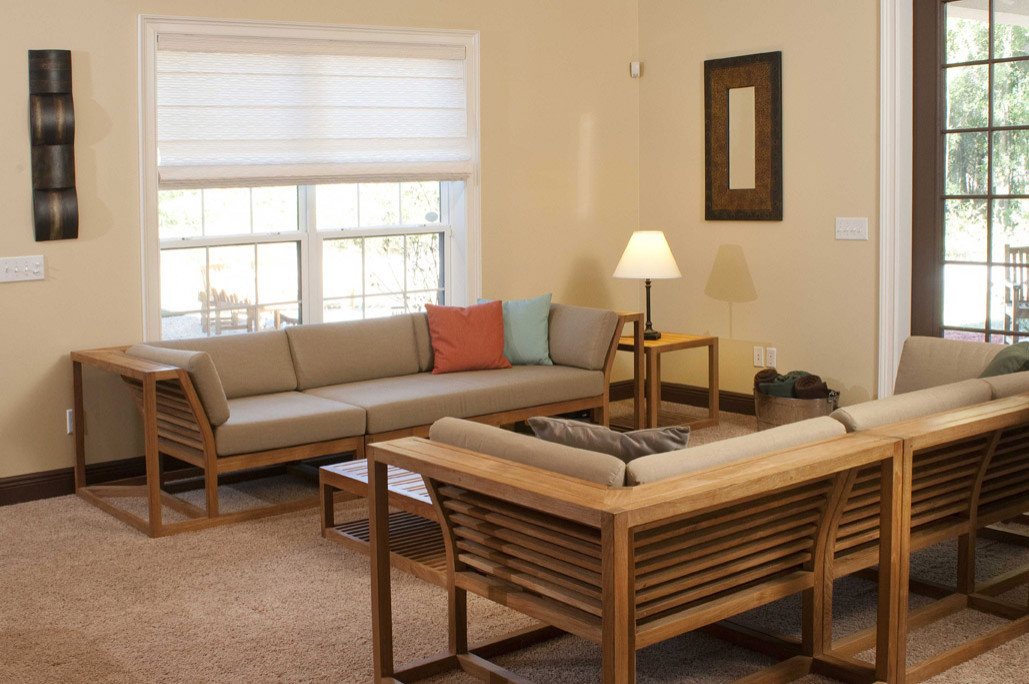 Maya 7pc Twin Teak Sofa Set - Modern - Living Room - Los Angeles by Westminster Teak | Houzz