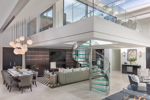 Mayfair duplex penthouse - Contemporary - Living Room - London - by Olivier  Dassance Photography | Houzz