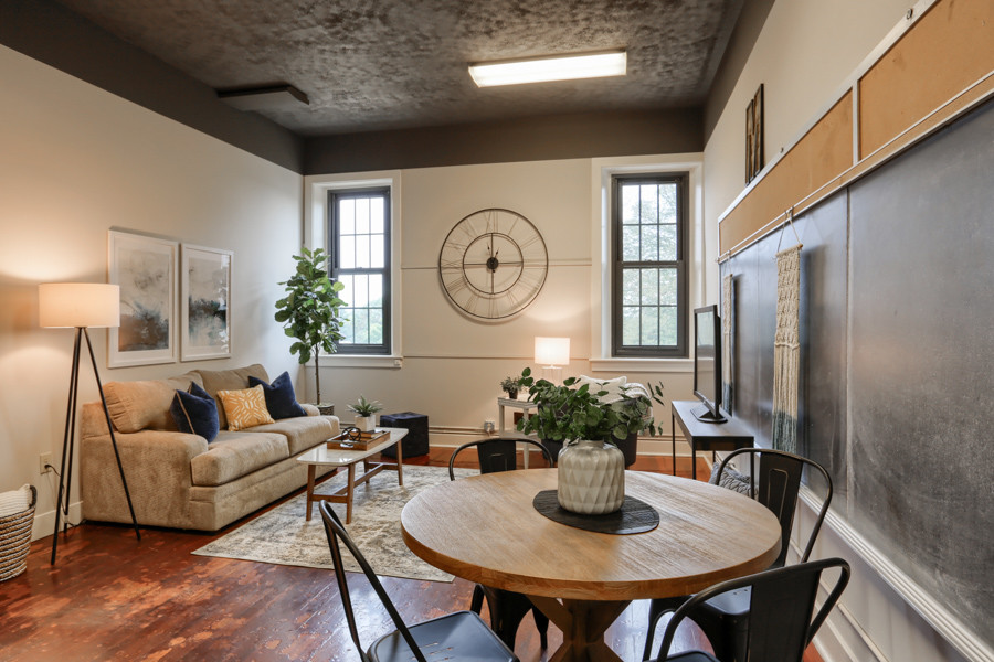 Maytown School Apartments Industrial Living Room Other by Blue Stone Staging & Design
