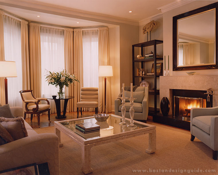 McDougal Architects Transitional Living Room Boston by Boston