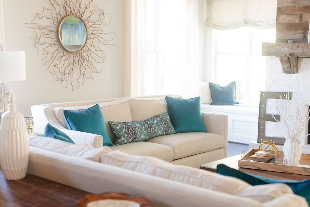 McGill Crossings Model Home Transitional Living Room Birmingham