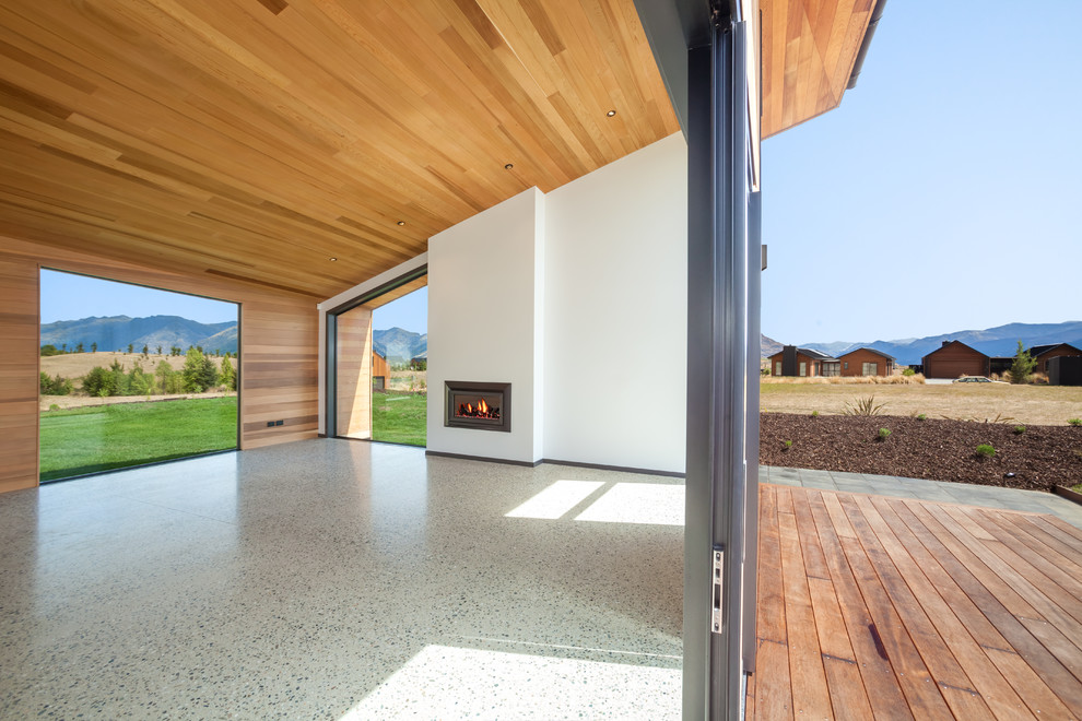 McKellar Drive House Industrial Living Room Dunedin by Design