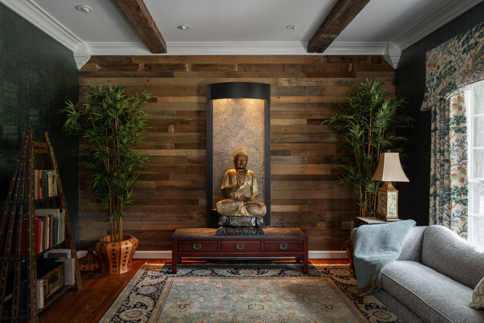 Inspiration for a zen living room remodel in Richmond