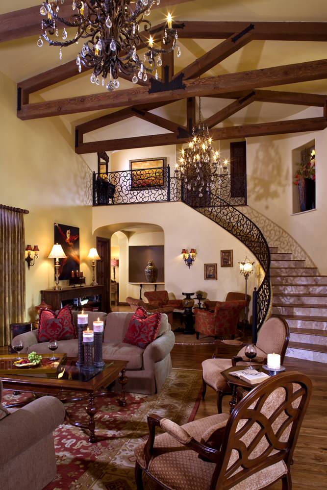 Tuscan Living Room Decorating Photos