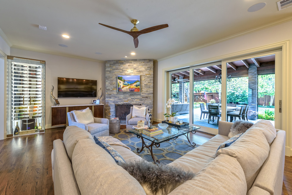 Melshire Estates Dallas, TX Transitional Living Room Dallas