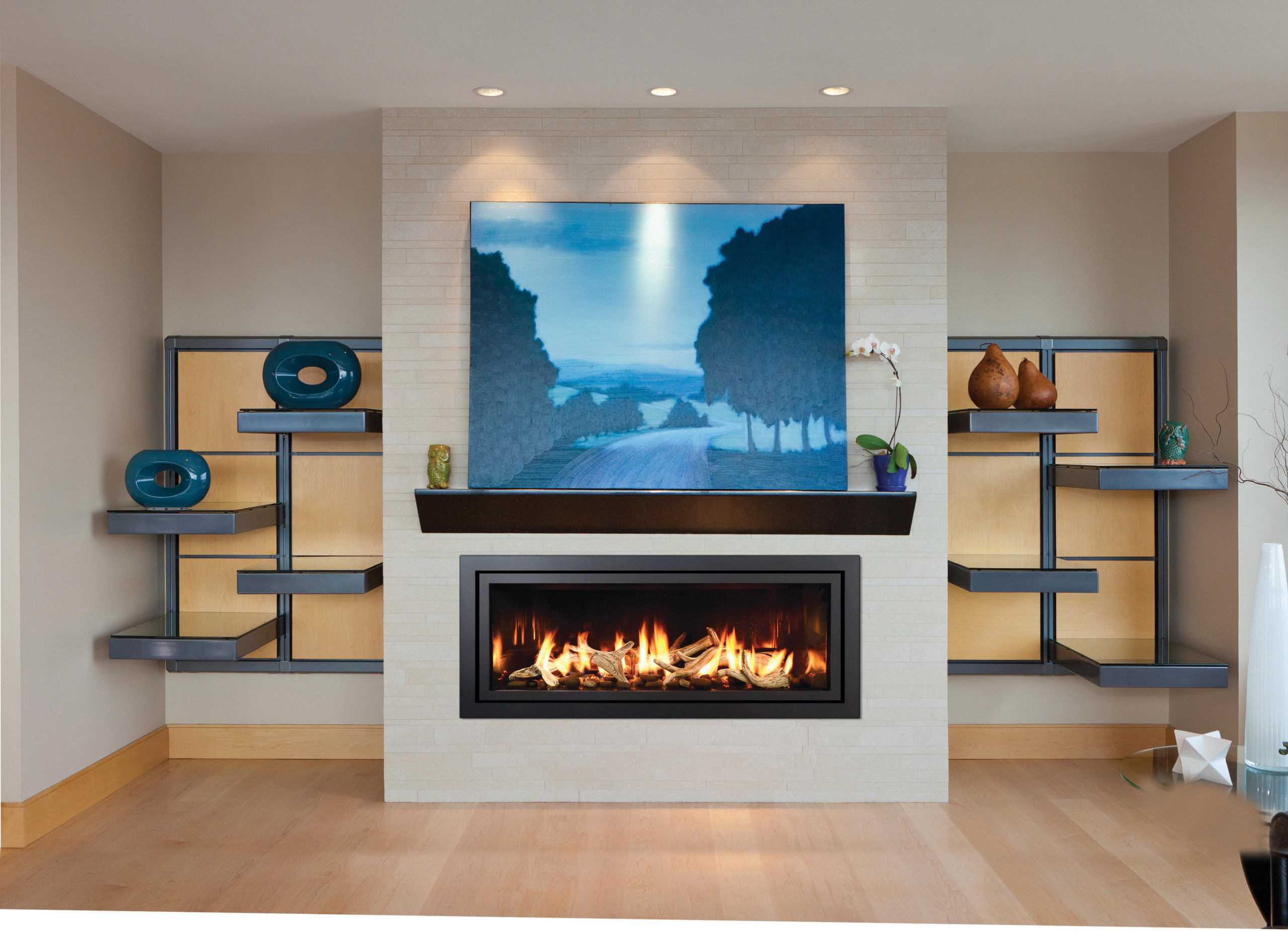 Linear Fireplace Mantle Ideas Photos Houzz