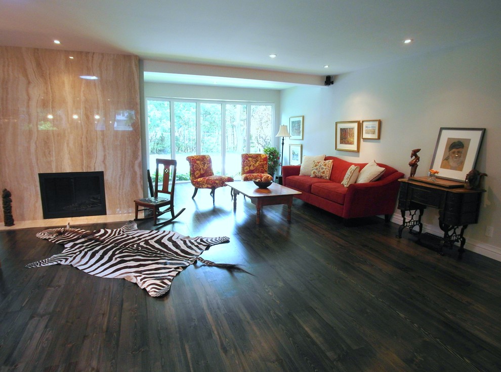 Living room - contemporary living room idea in Ottawa