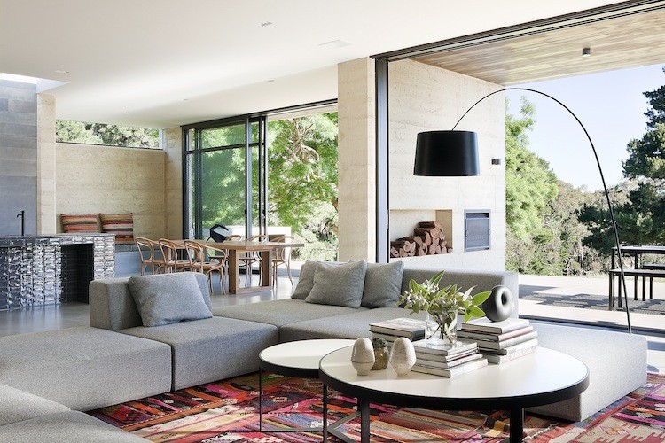 Living room - contemporary living room idea in Melbourne