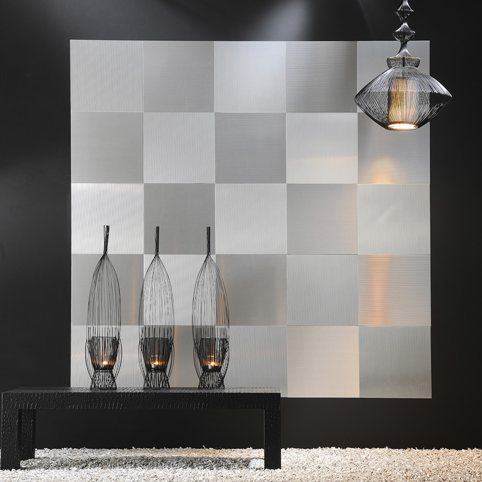 Metal decor Modern Living Room Tampa by CNW PRODUCTION Houzz