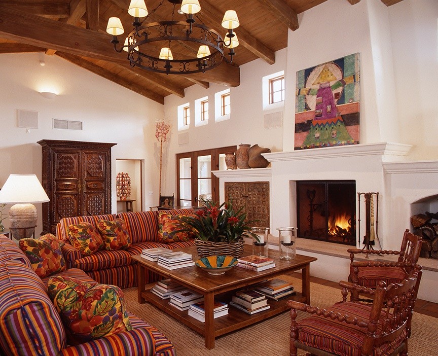 hacienda colorful living room