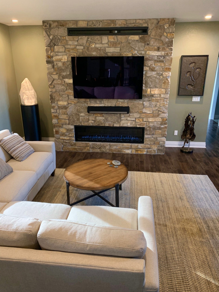 Mezzo 60 with Passive Heat Kit completed Contemporary Living Room