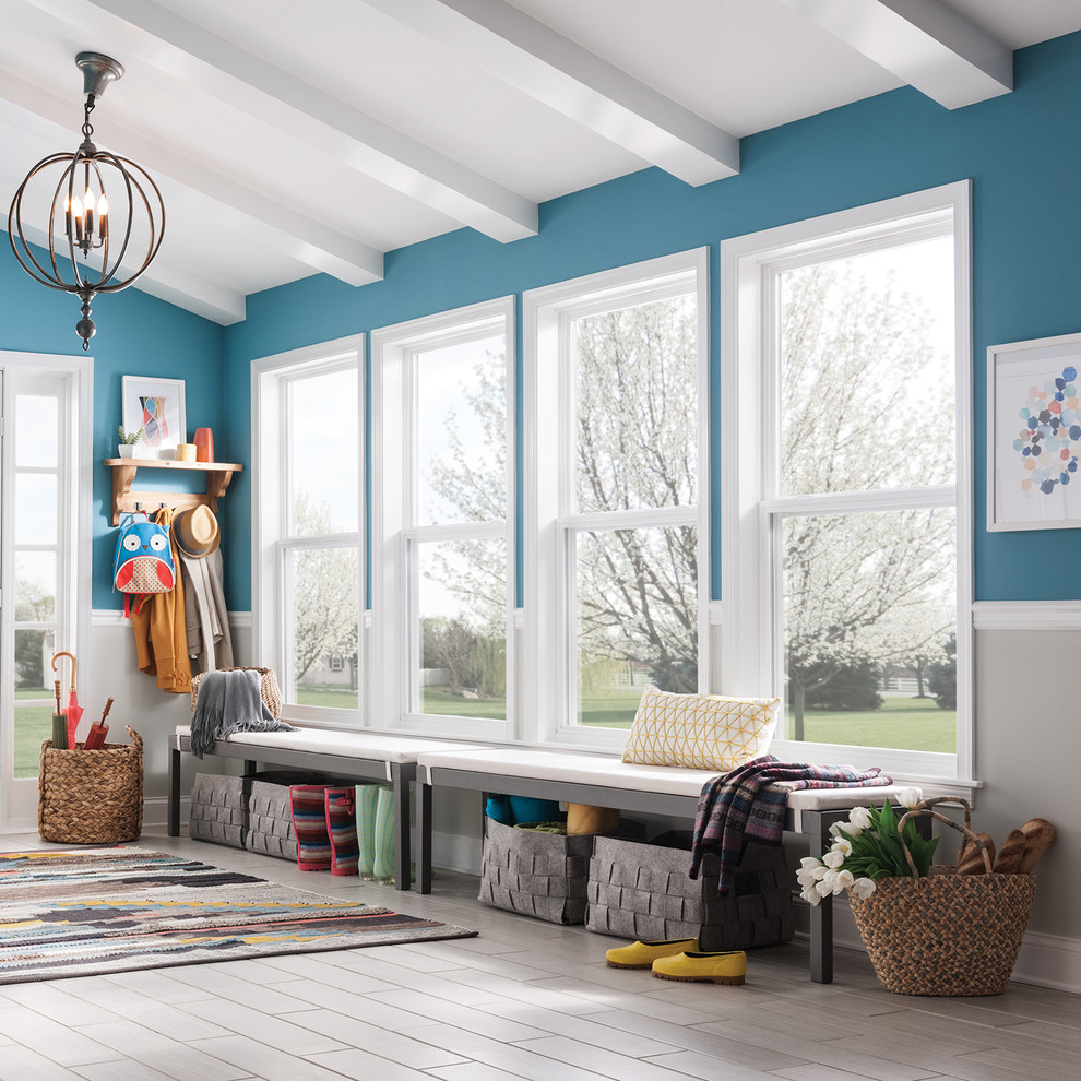 MI Windows and Doors 3500 SingleHung Vinyl Window Contemporary