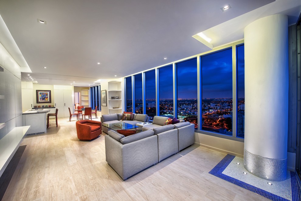 Miami Beach Artist Modern Living Room Miami by EBL Construction Houzz