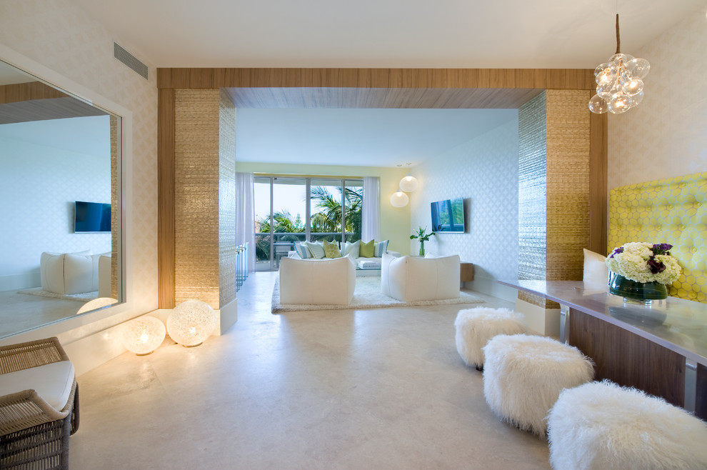 Miami Beach, Florida Condo Contemporary Living Room Miami by Denizen Design Houzz