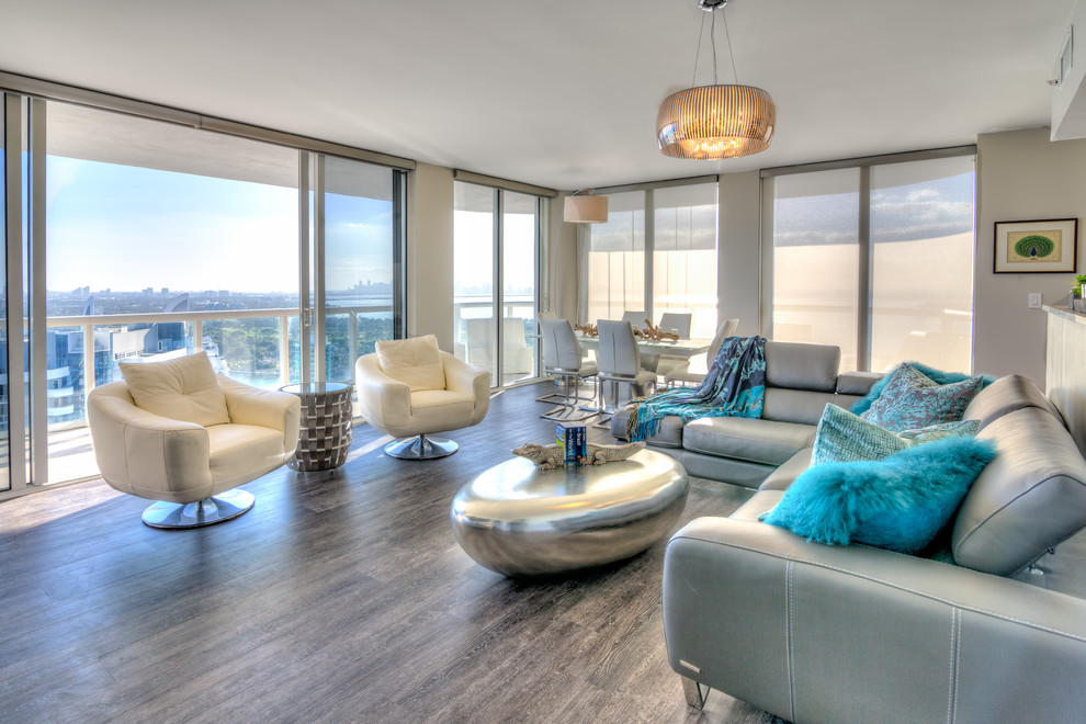 Miami Beach Luxury Condo Contemporary Living Room Miami by Allfloors Carpet One Houzz
