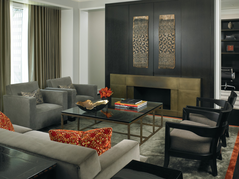 Michigan Avenue Pied-à-Terre - Contemporary - Living Room - Chicago