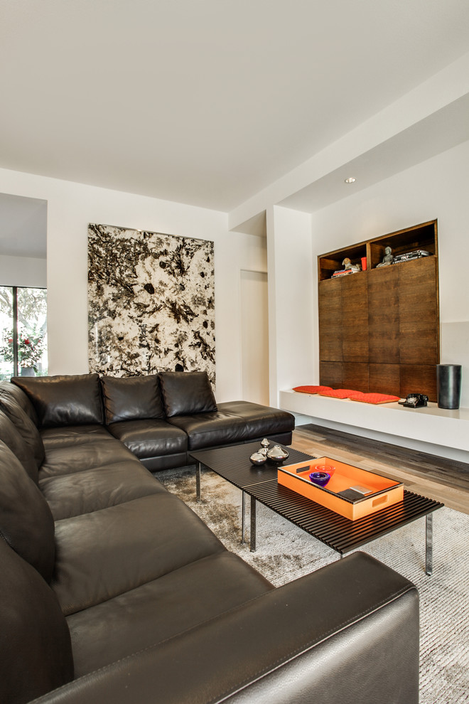 Mid-Century Modern Alpinus Granite Art - Midcentury - Living Room ...