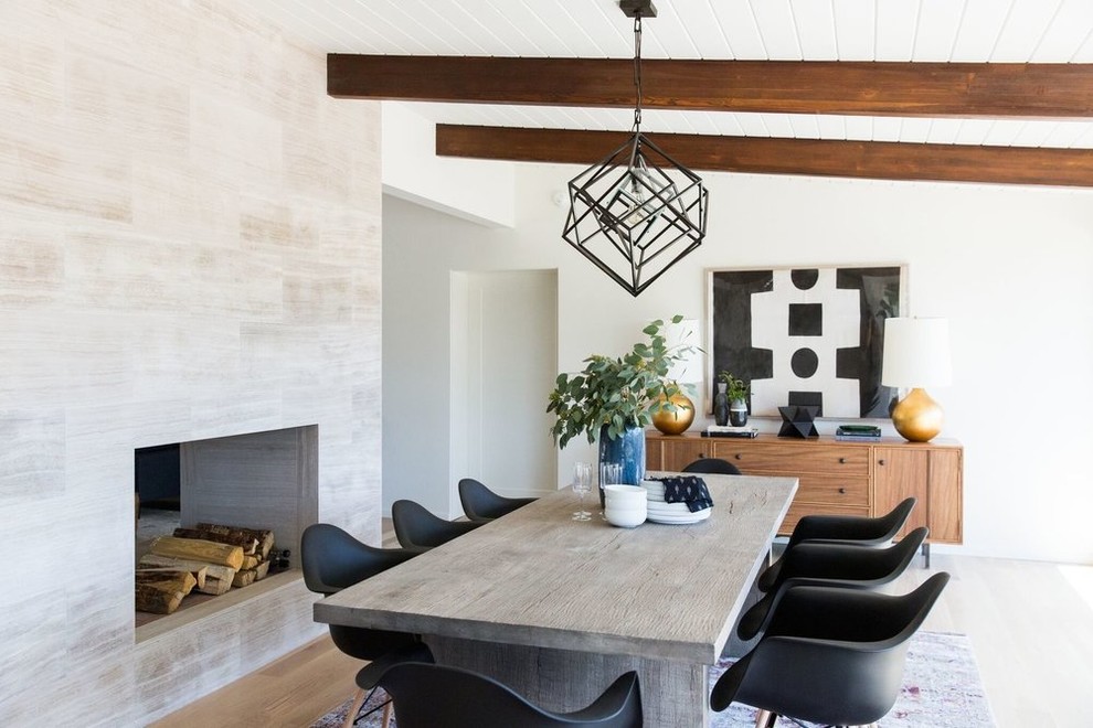 Inspiration for a contemporary dining room remodel in Salt Lake City