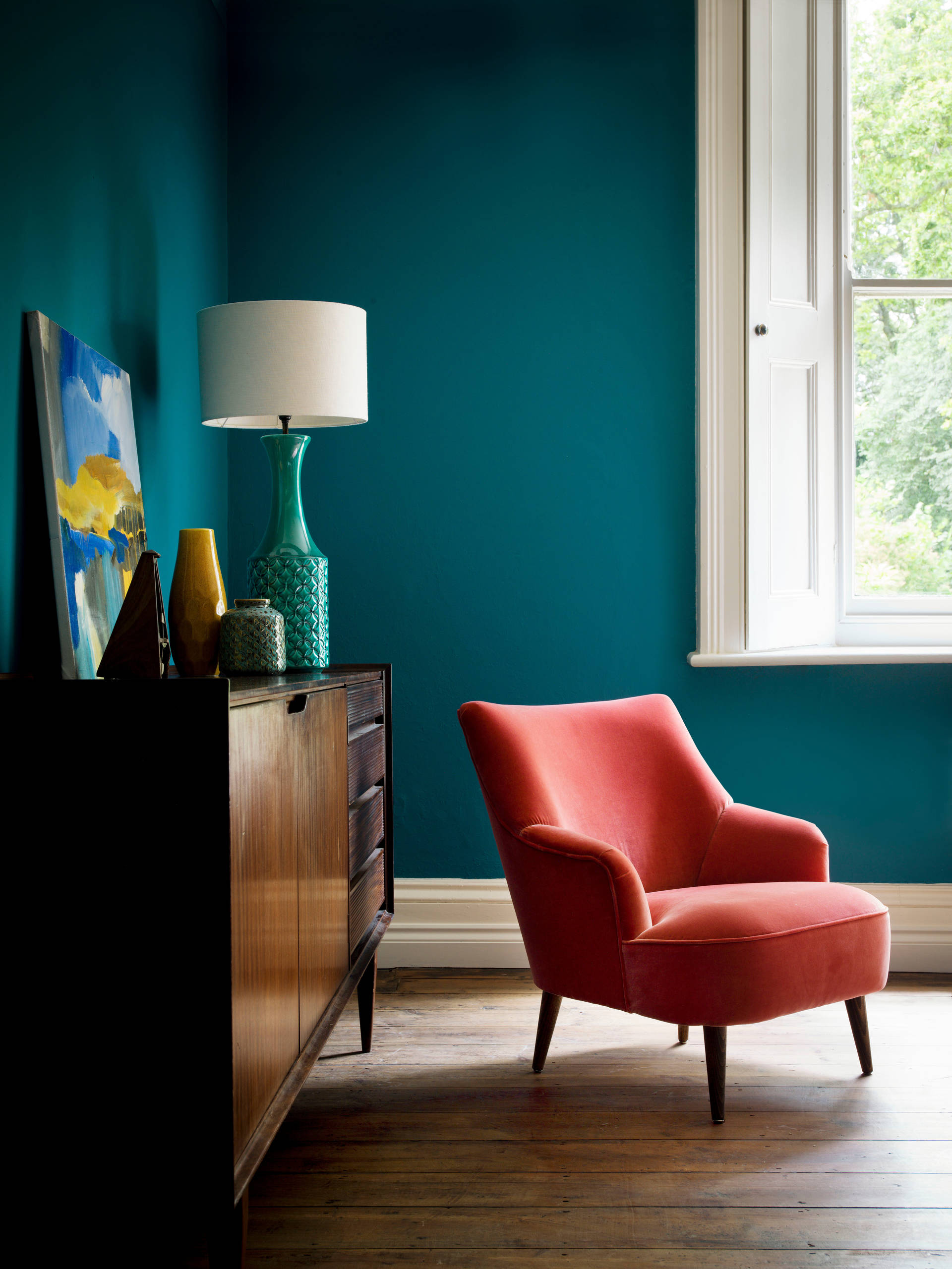 How To Mix Teal And Terracotta Houzz Uk, Teal Living Rooms Uk