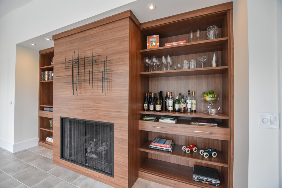 Midcentury Wall Unit Living Room Detroit By California Closets Of Michigan - Wall Units With Fireplace Midcentury Wall Unit Living Room Detroit By California Closets Of Michigan - Wall Units With Fireplace