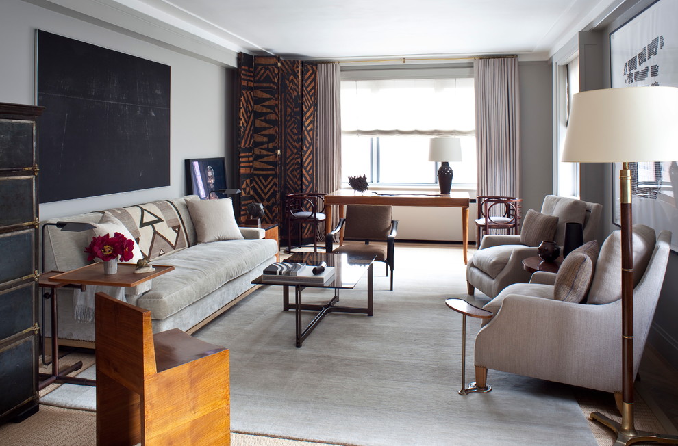 Inspiration for a contemporary living room in New York.
