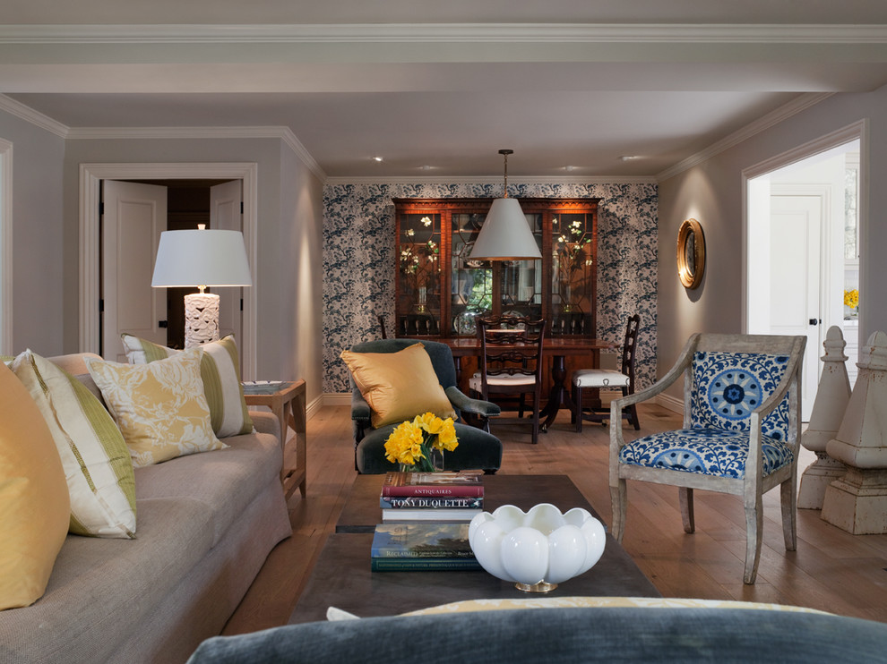 Elegant living room photo in San Francisco