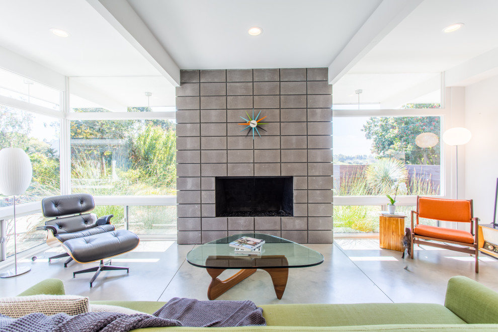 Inspiration for a midcentury living room in San Diego.