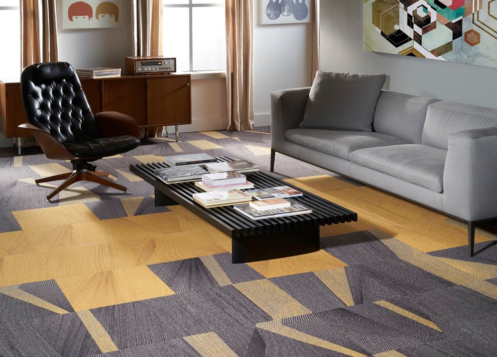 Milliken Floors Contemporary Living Room Calgary by Home