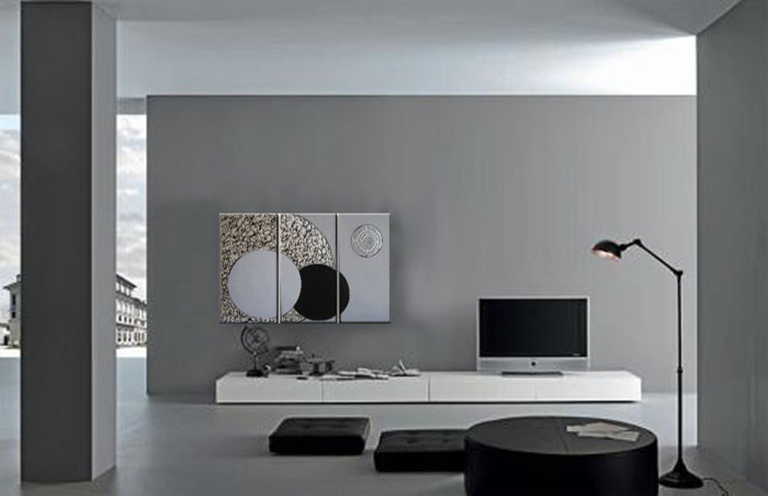 Idée de décoration pour un salon minimaliste.